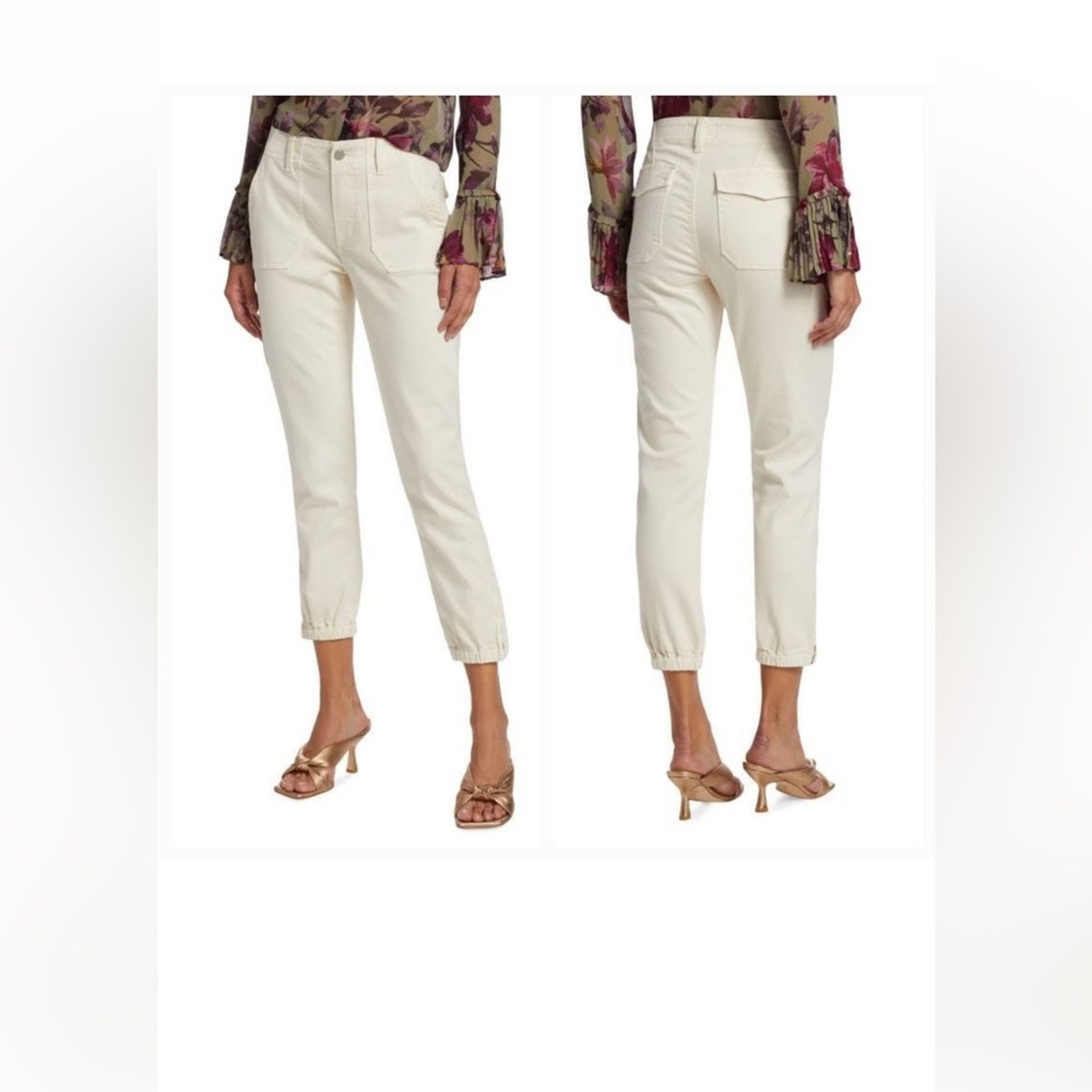 Paige's Cream Mayslie Denim Joggers EUC Sz 26